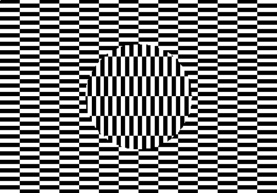 Illusion d'optique noir et blanc